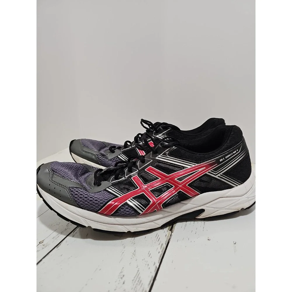 Asics Mens Gel Contend 4 RunningShoe Size 13 Gray And Red